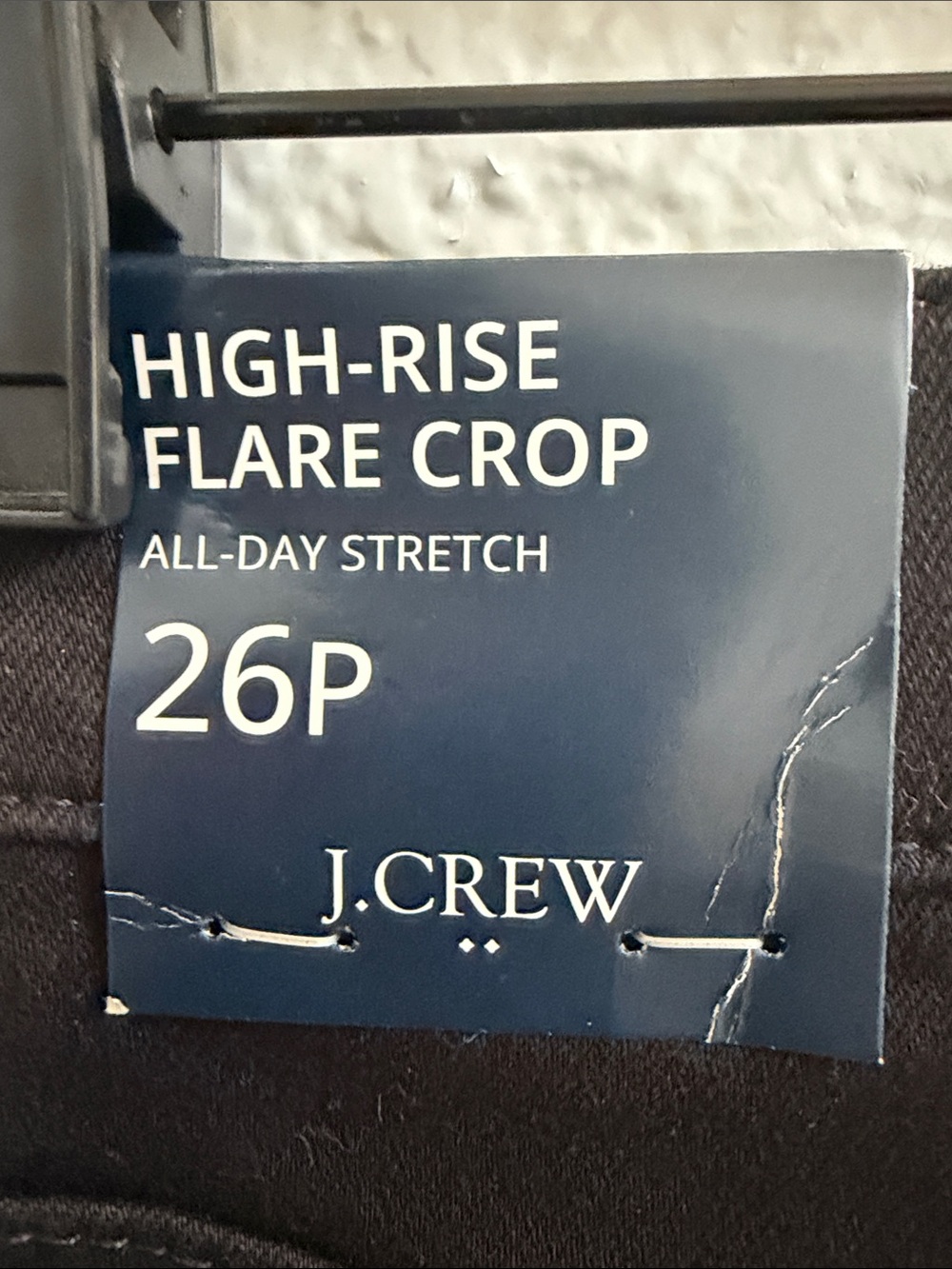 J. Crew High Rise Petite flare crop black jean in all-day stretch Size 26P - Picture 8 of 8